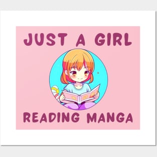 Manga girl Posters and Art